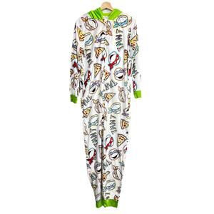 Nickelodeon‎ Teenage Mutant Ninja Turtles Hooded Character Flannel Pajama Medium